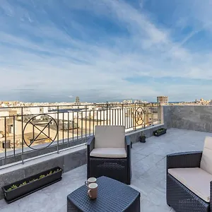  Apartment Terrace View-stylish Two Bedrooms Fully Ac-wifi Penthouse Malta